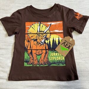Brown Dinosaur Kids T-Shirt